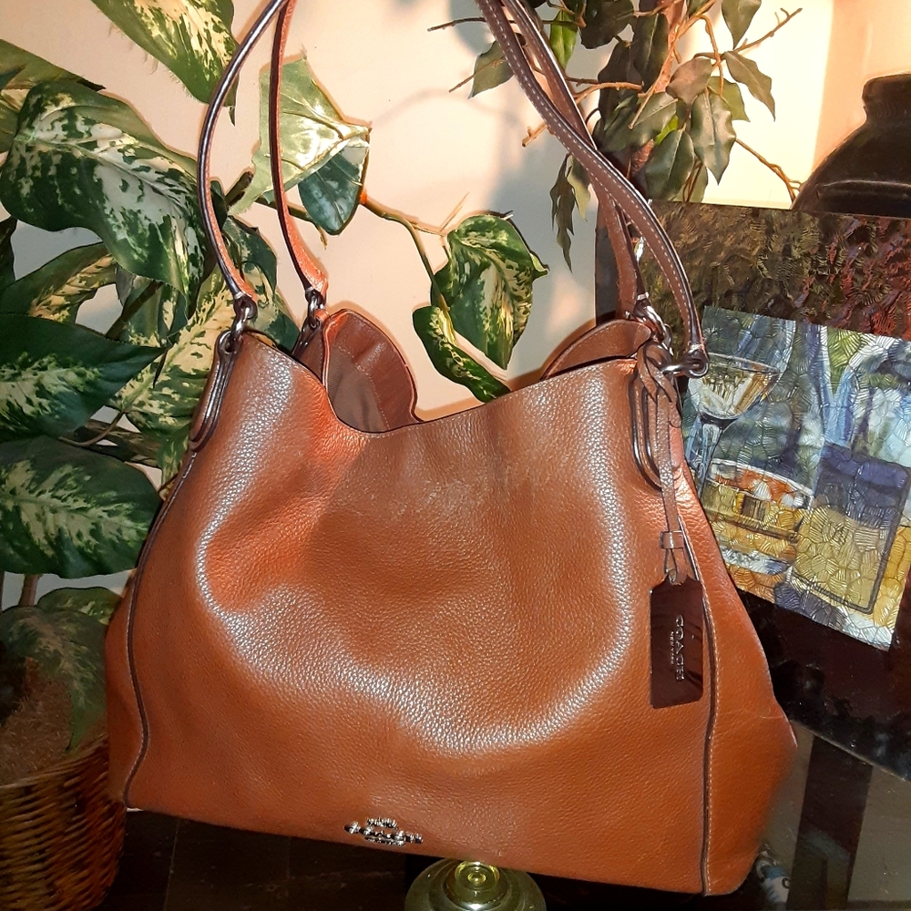 📍Coach Satchel, Butterscotch leather